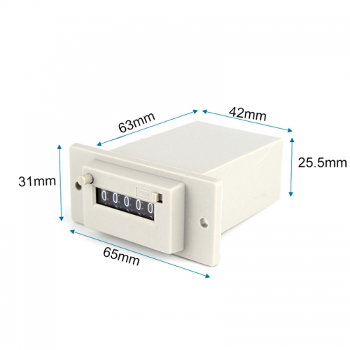 fünf Ziffern / 0 BIS 9999 Digit Elektromagnetischer Zähler mit manuell verriegelbarem elektromagnetischem Impulszähler Mehrere Spannungen