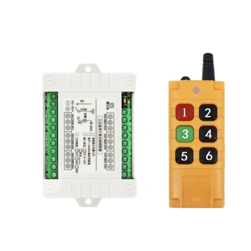 200M 300m DC 12V 24V 6CH RF Funkfernbedienung Controller Funkschalter Fernbedienungssystem Empfänger Sender 315/433 MHz