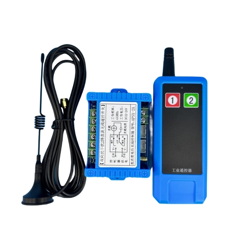 2-Channel DC12V 24V 48V Wireless Receiver Reception Controller for Feedback Function Bidirectional Wireless Remote Control Work Simultaneously Crane Linear Drives Light Motor