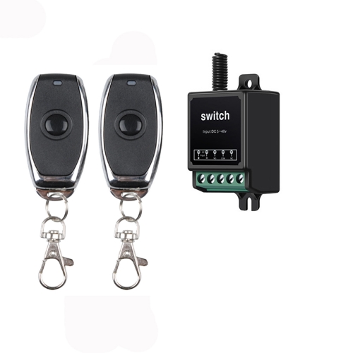 DC12V Fernsteuerungsschalter, 10A Relais Mini Wireless Switch, trockener Kontakt Relais Fernschalter mit 328ft langer Reichweite für Lichter, Motor und Sicherheitsfeld