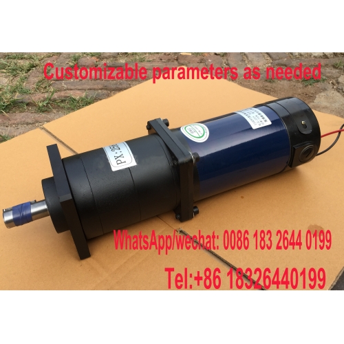 DC220V, DC deceleration motor, double output shaft electric low-speed high torque motor vertical, 600W 800W