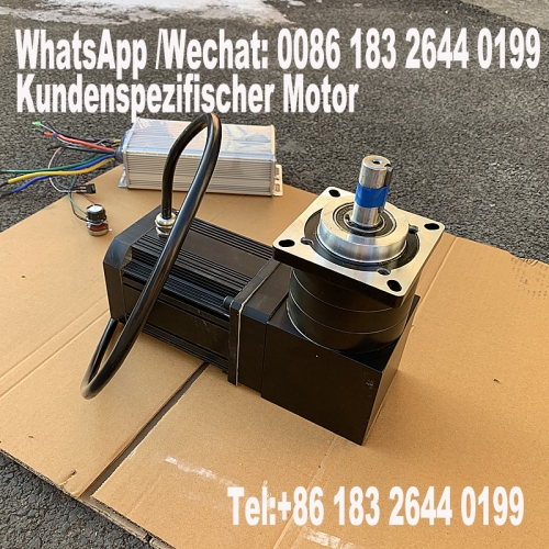 Gleichstrom bürstenloser Eckmotor, Planetengetriebereduktionsmotor 90°, Reduktionsmotor 1.1KW 2KW 3KW 24V 48V