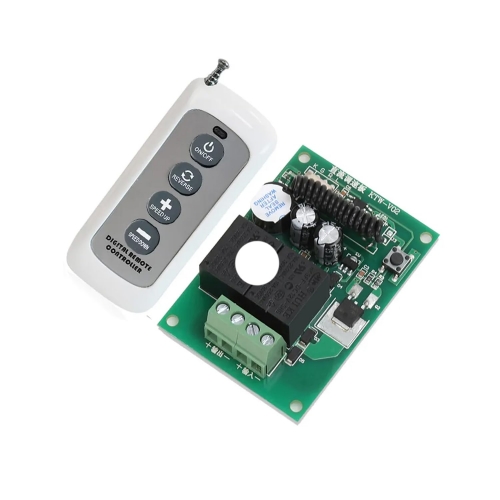 motor speed controller dc 12v / dc24v speed increase and decrease receiver switch speed control with long distance remote control 433mhz