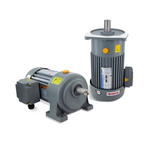 100W Dreiphase 380V Getriebe Reduzierungsmotor Vertikaltyp Horizontale Frequenzumrichter Geschwindigkeit einstellbar Getriebe Motor 7RPM-466RPM AC Elektromotor Asynchronmotor