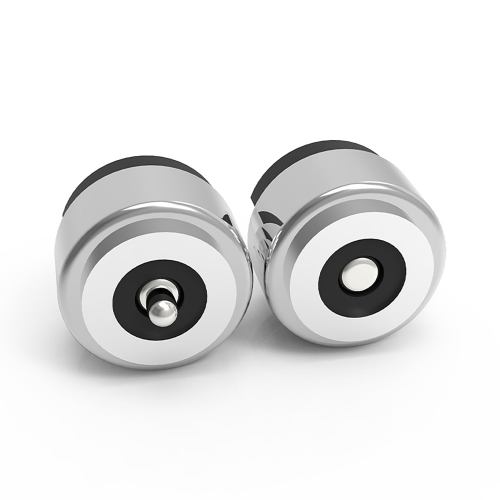 Circular Magnetic Connector Ultra-Small 4mm 12v 2a Kontaktpunkt Männliche und weibliche Steckverbinder Lade Power Base Terminal, Edelstahl (1 männlich + 1 weiblich)