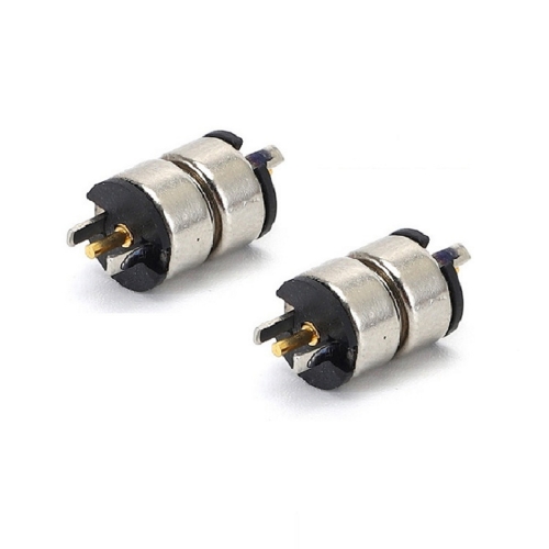 Magnetkabelverbinder, männlich zu weiblich Strommagnetadapter, 1 male + 1 female, Silber, Circular pogopin Pin Stecker Magnetische (8mm)