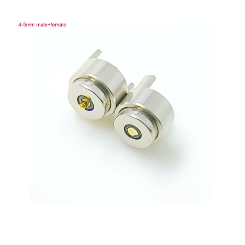 1 male+ 1 femal 4-5mm Strommagnet Male Female Magnetkabel kompatibel mit Pogo Pin Stecker DC Stromladung Charge