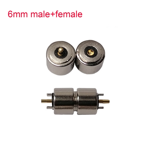 2 Stück Magnet Male Female männlich weiblich 2 Pin Magnetkabel Magnetische LED Licht Steckdose Anschluss Zubehör 6mm