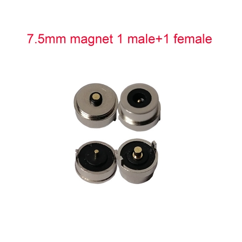 2 Stück 7.5mm Magnet Male Female männlich weiblich 2 Pin Magnetkabel Magnetische LED Licht Steckdose Anschluss Zubehör,1 male+1 female