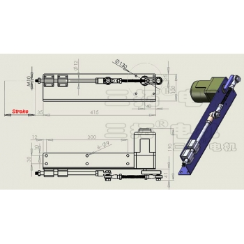 AC 220V Hubkolbenmotor 60W 70mm 20KG / 200N Hubmotor Linearantrieb Gehen  und zurück für Vibrationsschirm Shale Shaker Sprüher [0055162-220-60w-70mm]  - €294.00 