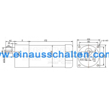 90W einstellbare Getriebemotor mit Drehzahlregler AC 220-240V 50 / 60HZ  niedrige Drehzahl regelbarer motor für Industriemaschine mit Lüfter  [0066155] - €122.50 