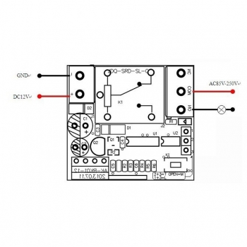 Wireless Relais RF DC12V 10A HF-Fernbedienung Schalter Sender mit Empfänger 