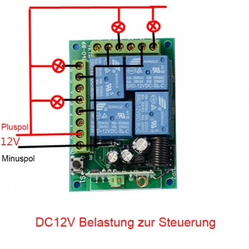 12v 24v Dc 4 Kanal Funkfernbedienung Empfanger Funkschalter Transmitter Kabellose Fernsteuerungsschalter Programmierung Fur Garagentor Fenster Lampe 0060437 23 69